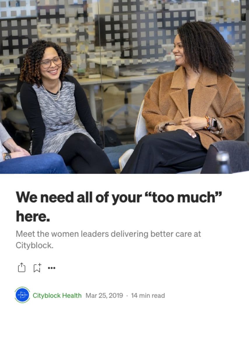 We need all of your "too much" here